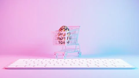 3D minimalist Easter egg design with a retro wave pattern, accompanied by a s イラスト素材