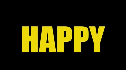 3D minimalistic animation of the text Happy New Year. Stock Footage 251460074