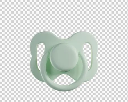3d Mint Green Baby Pacifier Stock Illustration