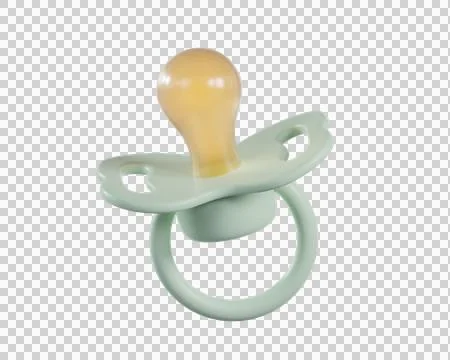 3d Mint Green Baby Pacifier Stock Illustration