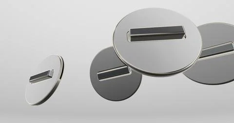 3d Minus Signs Stock Illustration