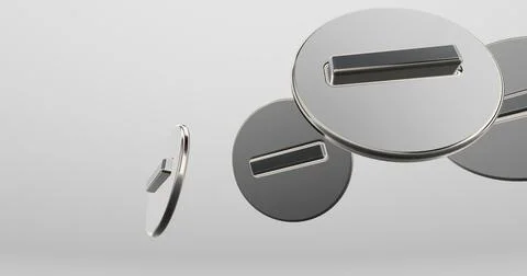 3d Minus Signs Stock Illustration