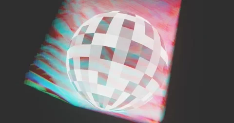 3d mirrorball hologram Stock Footage 167683668