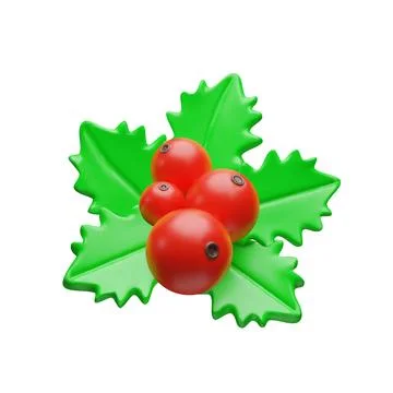 3D mistletoe Stock Illustration