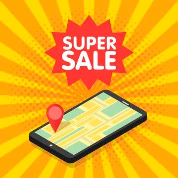 3d mobile digital marketing concept. Illustrazione stock