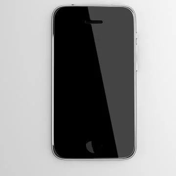 3d mobile phone, isolated Stock Illustration