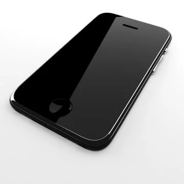 3d mobile phone, isolated Illustrazione stock