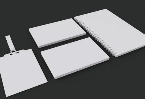 3d mockup elements. Template for branding identity. 스톡 일러스트