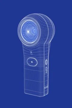 3D model of 360 degree camera Stock Illustration