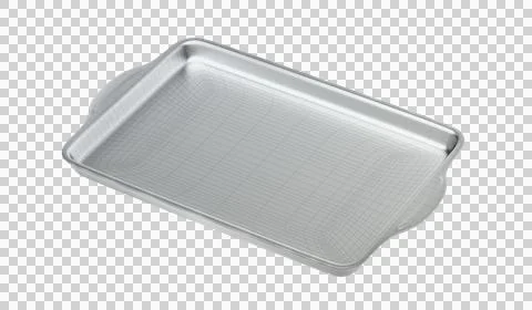 3D model of baking pan with visible wire-frame Illustrazione stock