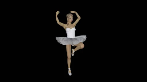 3d model ballerina dancing ,loop,animati... | Stock Video | Pond5