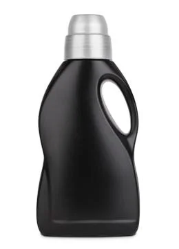 3d model of black plastic bottle isolated on white background Stock Illustration