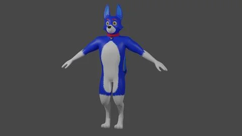 3D Model Blue Furry ~ 3D Model ~ Download #256138066 | Pond5