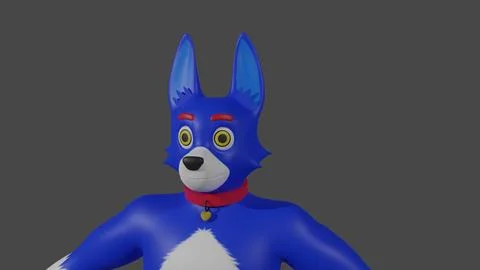 3D Model Blue Furry ~ 3D Model ~ Download #256138066 | Pond5