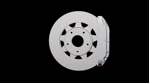 3D model of brake disc Stock Footage 116706899