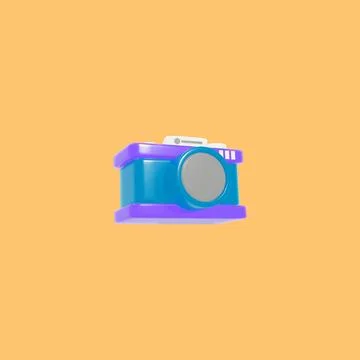 3d model camera Stock Illustration