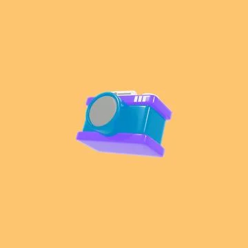 3d model camera Stock Illustration