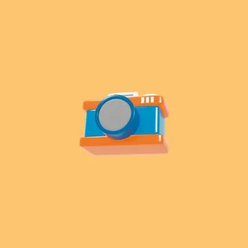 3d model camera Stock Illustration