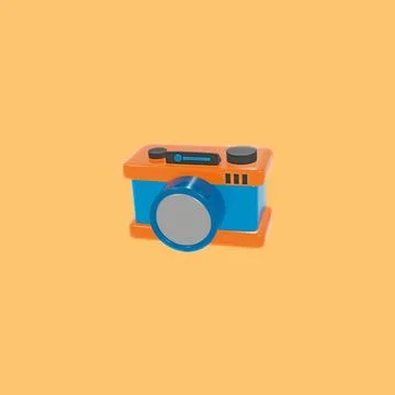 3d model camera Stock Illustration