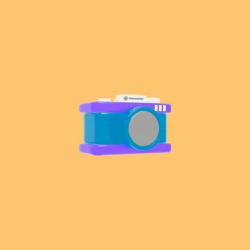 3d model camera Stock Illustration