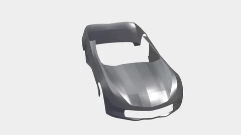 3D model of car body Stock Footage 114061781