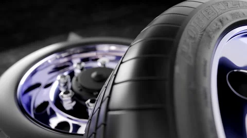 3D model of car wheel Stock Footage 169066308