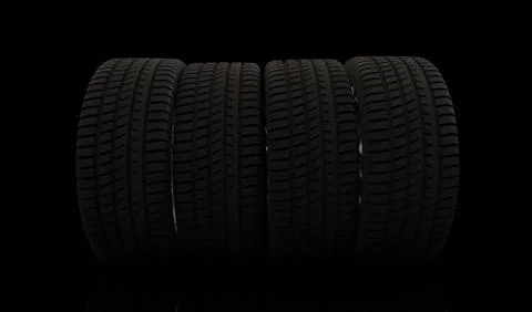 3D model of car wheel Stock Illustration