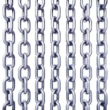3d model chain Illustrazione stock