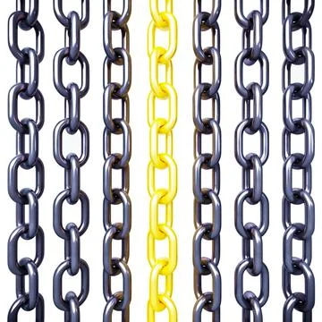 3d model chain Stock Illustration