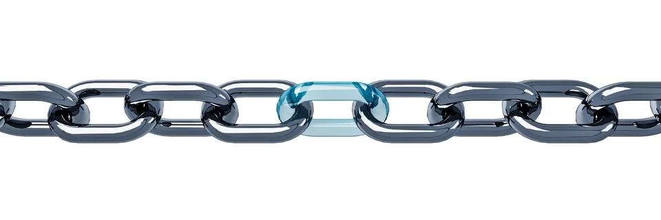 3d model chain Stock Illustration