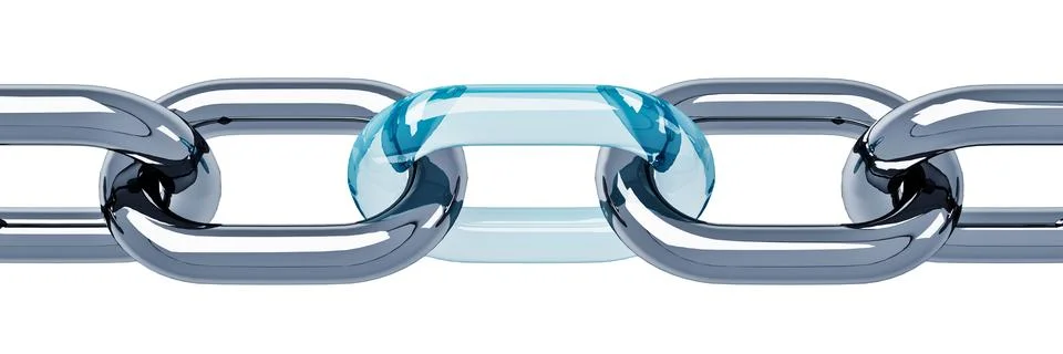 3d model chain Stock Illustration