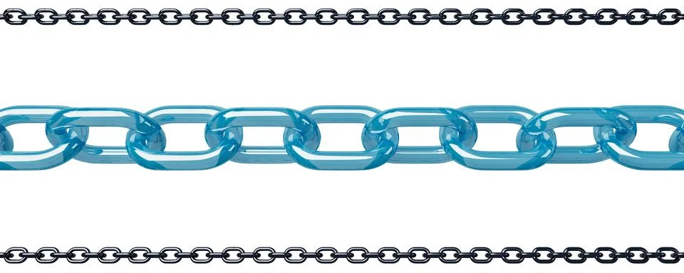 3d model chain Stock Illustration