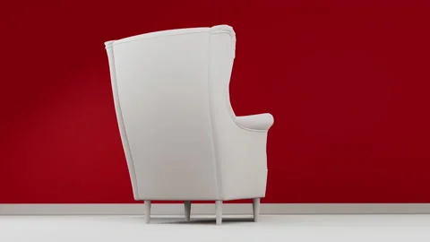 3d model of the chair rotate Stock Footage 150140588