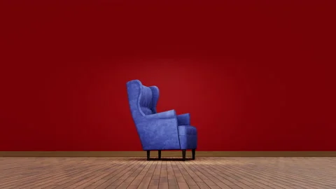 3d model of the chair rotate Video stock 150168923