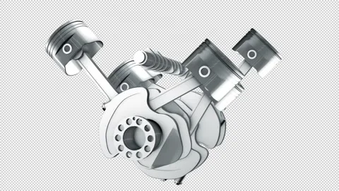 3d model of crankshaft Video stock 146138521