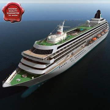 3d model of Cruise Ship Crystal Symphony 3D Model