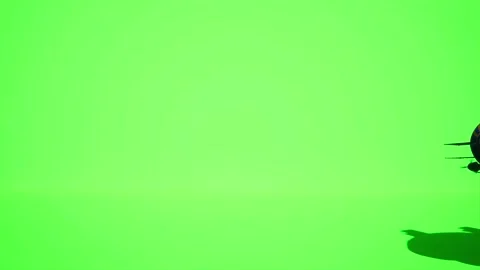 3D Model Dirigible Flying, On a Green Screen, Chroma Key, 4K (1) Stock Footage 222106623