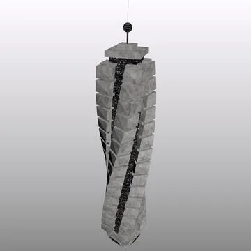 3D model of a futuristic building 3D Model