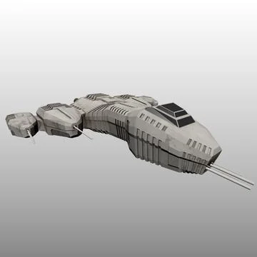 3D model of a futuristic spaceship ~ 3D Model #35281192