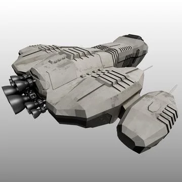 3D model of a futuristic spaceship ~ 3D Model #35281192