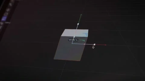 3D model of geometric figures on computer screen. 3D modeling in progress 스톡 동영상 208938482