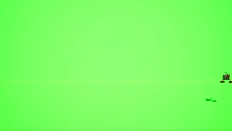 3D Model Helicopter, on patrol, green screen,  Chroma Key,4K Stock Footage 221760331