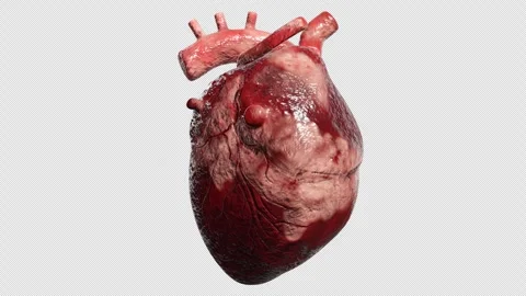 3d model of human heart Stock-Footage 303614734