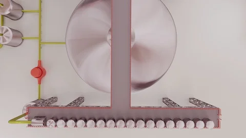 3D model of industrial plant Stock Footage 122269995