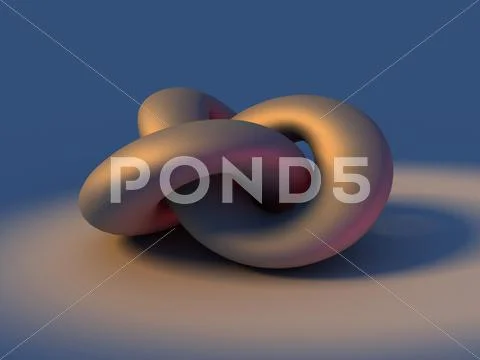 3D model of infinity knot Stock Illustration