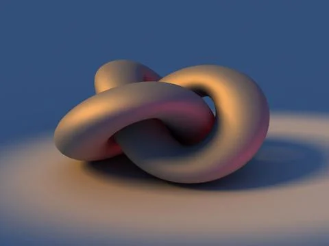 3D model of infinity knot Stock Illustration