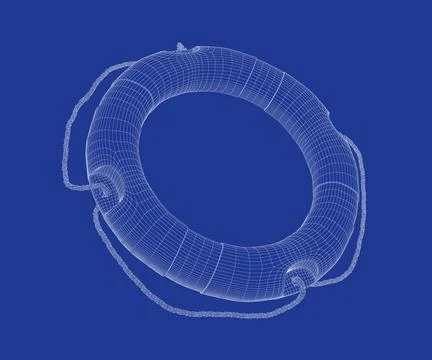 3D model of lifebuoy ring 3D wire-frame model of lifebuoy ring Copyright: ... Stockfoto's
