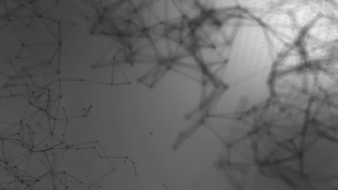 3d model of man geometric model of luminous lines grey Stock Footage 79936016