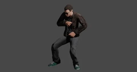 3d model of a man playing a drum kit, musician, on a gray background Stock Footage 161500404