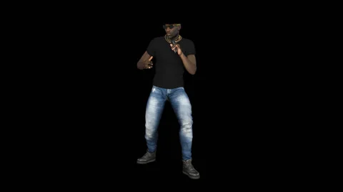 3d model, the man is rapping , loop, animation, transparent background Vídeos de archivo 88635990